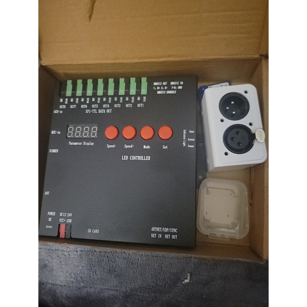 Console LED Pixel Controller, for SPI-TTL LED Light, Online Offline, Addressable